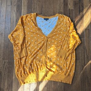 Modcloth polkadot cardigan